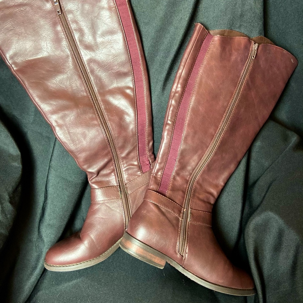Maurice’s Knee length wide calf boots